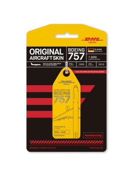 Boeing 757 DHL D-ALEW Keychain