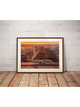 Poster Boeing 737 American...