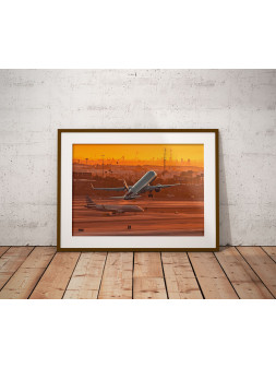 Plakat Boeing 737 American...