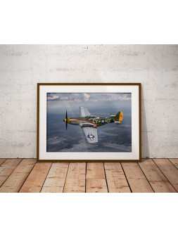 Plakat P-51 Mustang