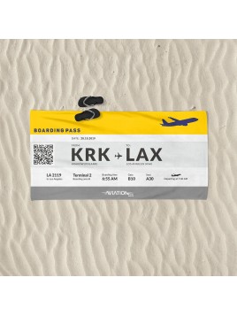 Beach towel Boarding Pass