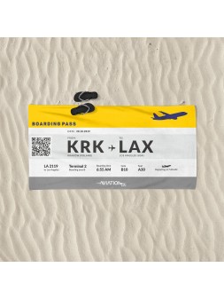 Beach towel Boarding Pass