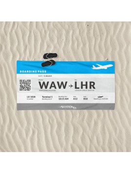 Beach towel Boarding Pass
