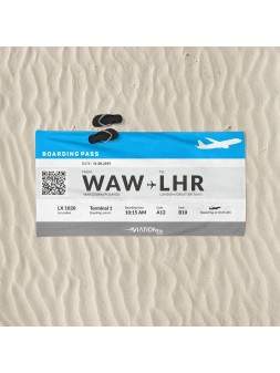 Beach towel Boarding Pass