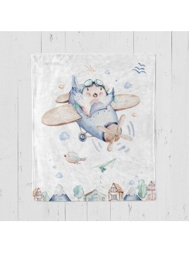 Koc dla dzieci ptaszek w...