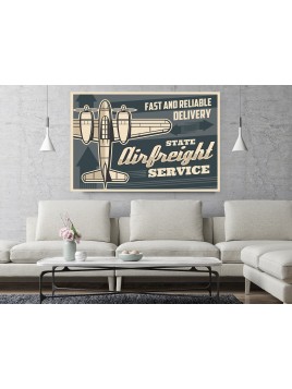 Foto obraz Retro Airfreight...