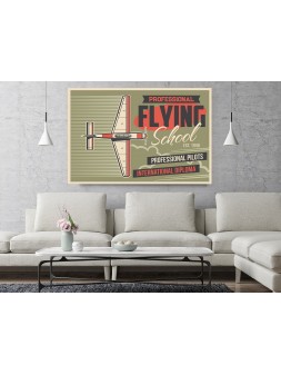 Foto obraz Retro Flying School