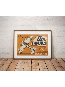 Plakat Retro Air Tours