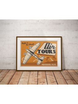 Plakat Retro Air Tours