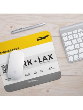 Mouse pad boarding pass