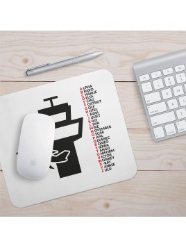 Mouse pad Alphabet ICAO