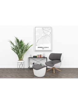 Obraz mapa miasta La Vella