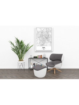 Obraz mapa miasta Rzym