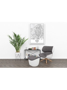 Obraz mapa miasta Madryt