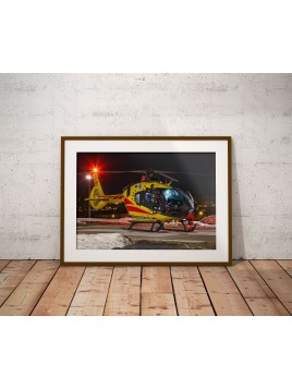 Plakat Śmigłowiec EC-135