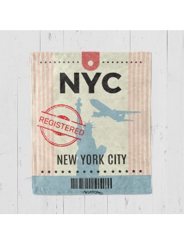 Blanket luggage tag New York