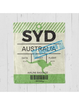 Luggage tag blanket Sydney