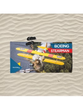 Boeing Stearman beach towel