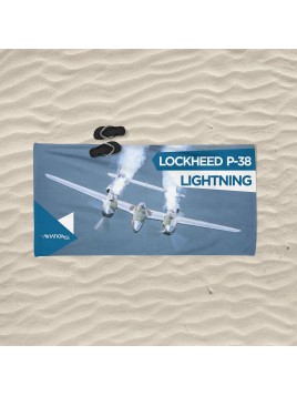 Beach towel P-38 Lightning