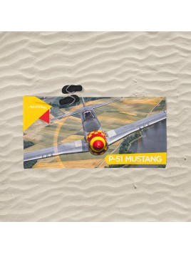 Beach towel P-51 Mustang