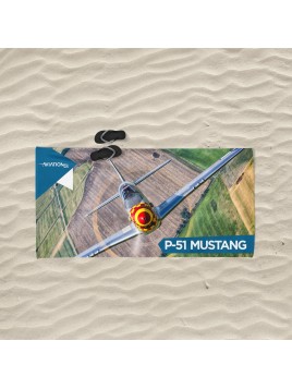 Beach towel P-51 Mustang