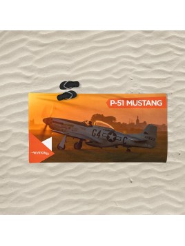 Ręcznik plażowy P-51 Mustang