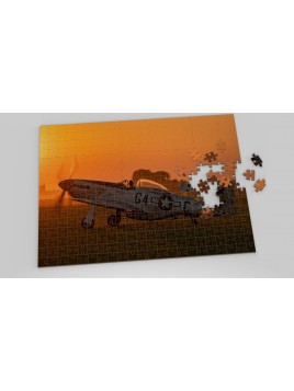 Foto Puzzle Lotnicze P-51...