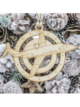 Ozdoba na choinkę learjet