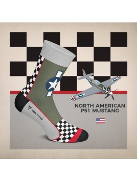 Skarpetki P-51 Mustang Heel...