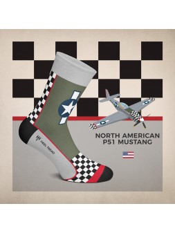 P-51 Mustang Socks Heel Tread