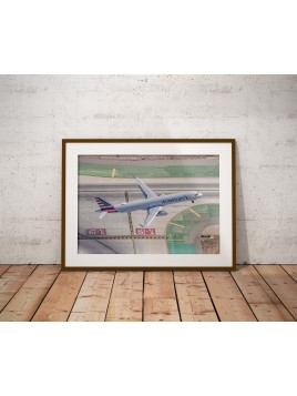 Plakat Airbus A321 American...