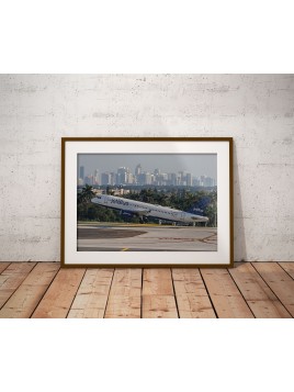 Jet Blue poster at Fort...